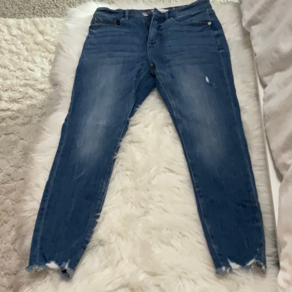 Loft slim pocket distressed skinny jeans